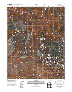 2011 Map of Woodenshoe Buttes, 2011 Print