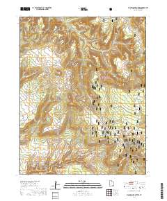 2020 Map of Woodenshoe Buttes, 2020 Print