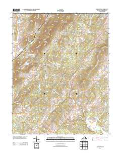 2013 Map of Alberene, 2013 Print