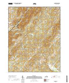 2019 Map of Alberene, 2019 Print