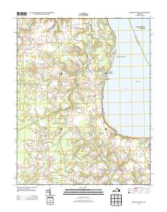 2013 Map of Bacons Castle, 2013 Print