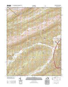 2013 Map of Bastian, 2013 Print