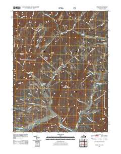 2011 Map of Bergton, 2011 Print