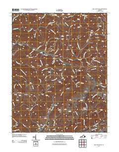 2011 Map of Big A Mountain, 2011 Print