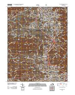 2011 Map of Blacksburg, 2011 Print