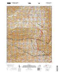 2019 Map of Blacksburg, 2019 Print