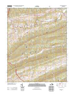 2013 Map of Bland, 2013 Print