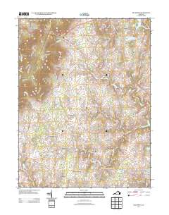 2013 Map of Bluemont, 2013 Print