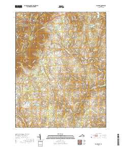 2019 Map of Bluemont, 2019 Print