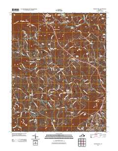 2011 Map of Boones Mill, 2011 Print