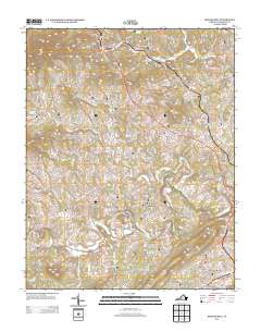 2013 Map of Boones Mill, 2013 Print