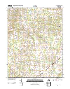 2013 Map of Catlett, 2013 Print