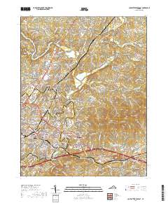2019 Map of Charlottesville East, 2019 Print