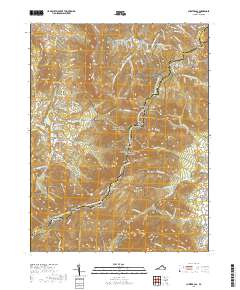 2019 Map of Chester Gap, 2019 Print