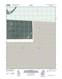 2011 Map of Chincoteague East OE S, 2011 Print