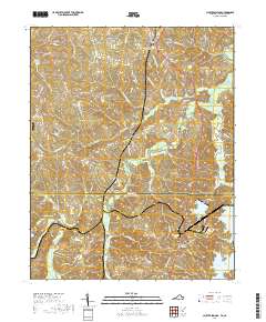 2019 Map of Cluster Springs, 2019 Print