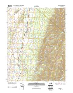 2013 Map of Crimora, 2013 Print