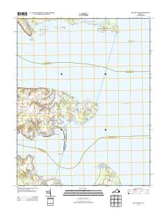 2013 Map of Deltaville, 2013 Print
