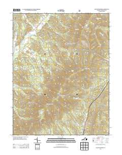2013 Map of Elliott Knob, 2013 Print