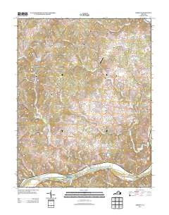2013 Map of Esmont, 2013 Print