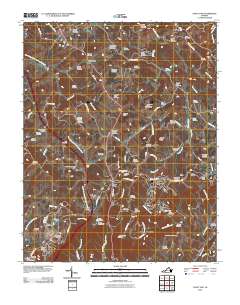 2010 Map of Fancy Gap, 2010 Print