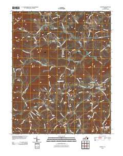 2010 Map of Ferrum, 2010 Print