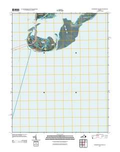 2011 Map of Fishermans Island, 2011 Print