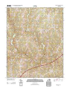 2013 Map of Forksville, 2013 Print