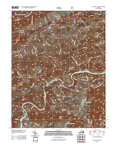 2011 Map of Fosters Falls, 2011 Print
