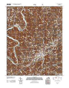 2011 Map of Galax, 2011 Print