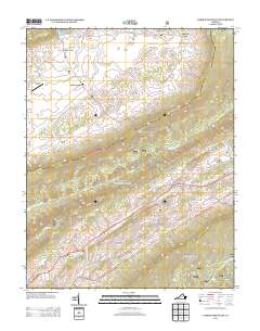2013 Map of Garden Mountain, 2013 Print