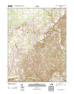 2013 Map of Germanna Bridge, 2013 Print