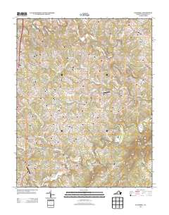 2013 Map of Gladehill, 2013 Print