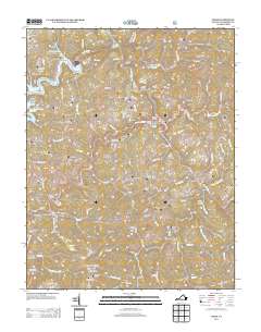 2013 Map of Haysi, 2013 Print