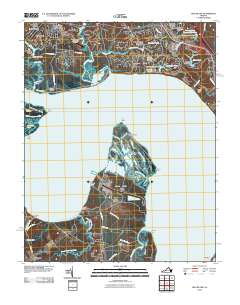 2010 Map of Hog Island, 2010 Print