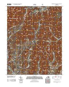 2011 Map of Horseshoe Mountain, 2011 Print