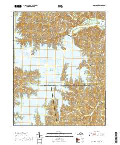 2019 Map of John H Kerr Dam, 2019 Print