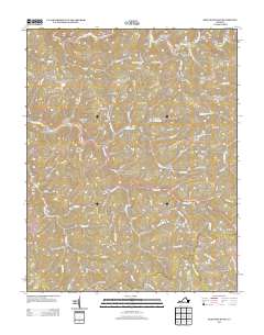 2013 Map of Keen Mountain, 2013 Print