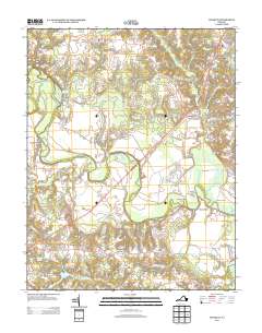 2013 Map of Manquin, 2013 Print