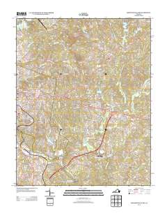 2013 Map of Martinsville East, 2013 Print