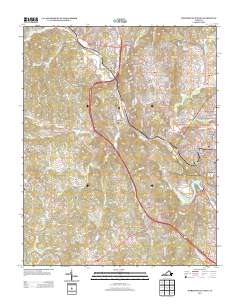 2013 Map of Martinsville West, 2013 Print