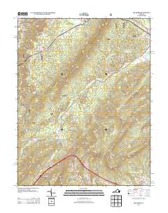 2013 Map of Millboro, 2013 Print