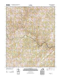 2013 Map of Moneta, 2013 Print