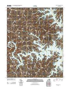 2012 Map of Moneta SW, 2012 Print