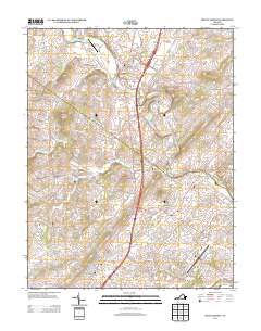 2013 Map of Mount Sidney, 2013 Print