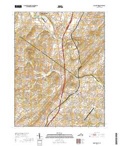 2019 Map of Mount Sidney, 2019 Print