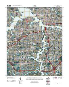 2011 Map of Norfolk South, 2011 Print