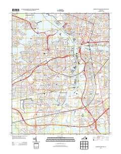 2013 Map of Norfolk South, 2013 Print