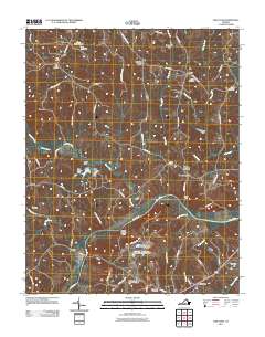 2011 Map of Oak Level, 2011 Print
