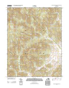 2013 Map of Old Rag Mountain, 2013 Print